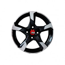 Литой диск Ё-wheels E21 6.5R16 5x114.3 DIA66.1 ET47 BKF
